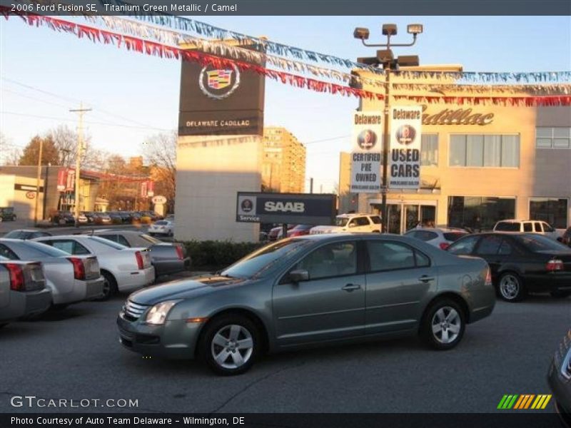 Titanium Green Metallic / Camel 2006 Ford Fusion SE