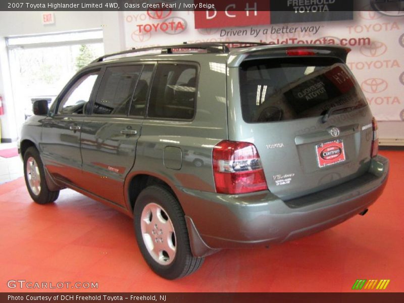 Oasis Green Pearl / Ivory Beige 2007 Toyota Highlander Limited 4WD