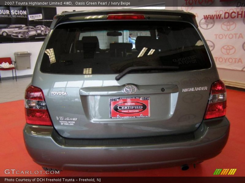 Oasis Green Pearl / Ivory Beige 2007 Toyota Highlander Limited 4WD