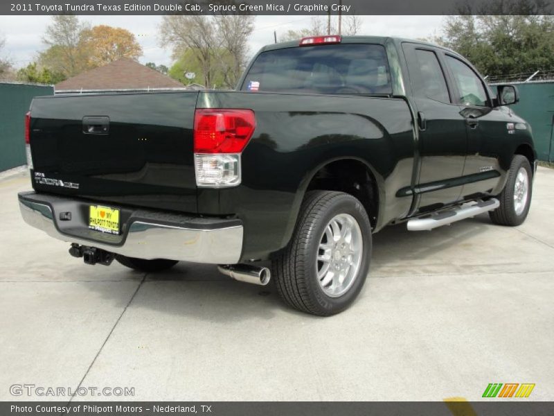 Spruce Green Mica / Graphite Gray 2011 Toyota Tundra Texas Edition Double Cab