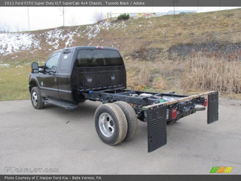  2011 F350 Super Duty XLT SuperCab 4x4 Chassis Tuxedo Black