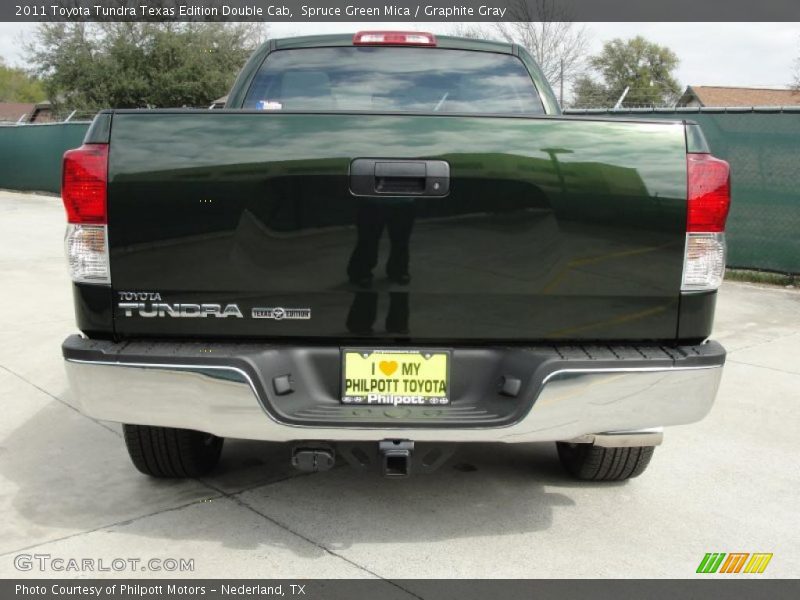 Spruce Green Mica / Graphite Gray 2011 Toyota Tundra Texas Edition Double Cab