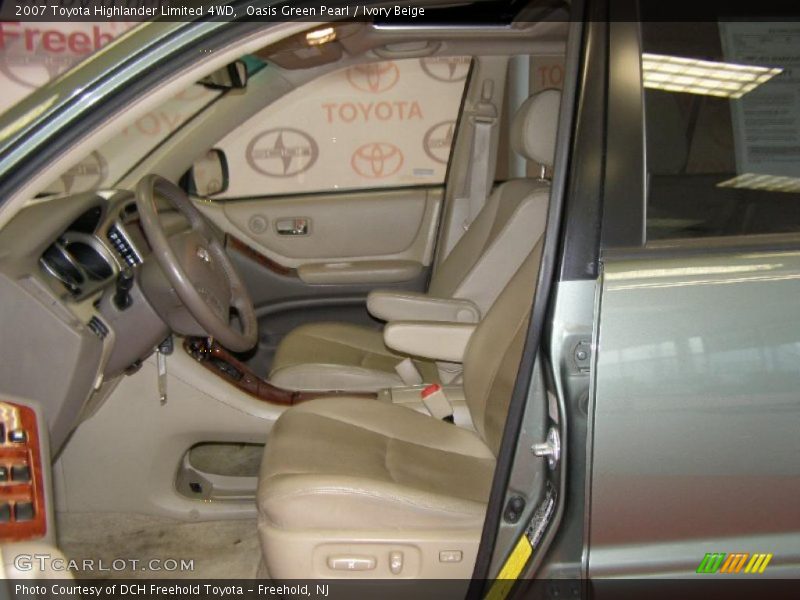 Oasis Green Pearl / Ivory Beige 2007 Toyota Highlander Limited 4WD