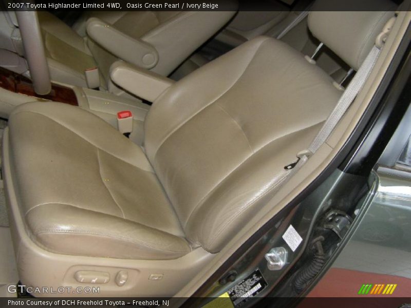 Oasis Green Pearl / Ivory Beige 2007 Toyota Highlander Limited 4WD