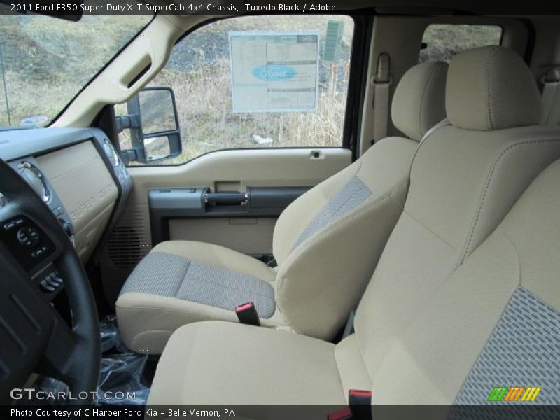  2011 F350 Super Duty XLT SuperCab 4x4 Chassis Adobe Interior