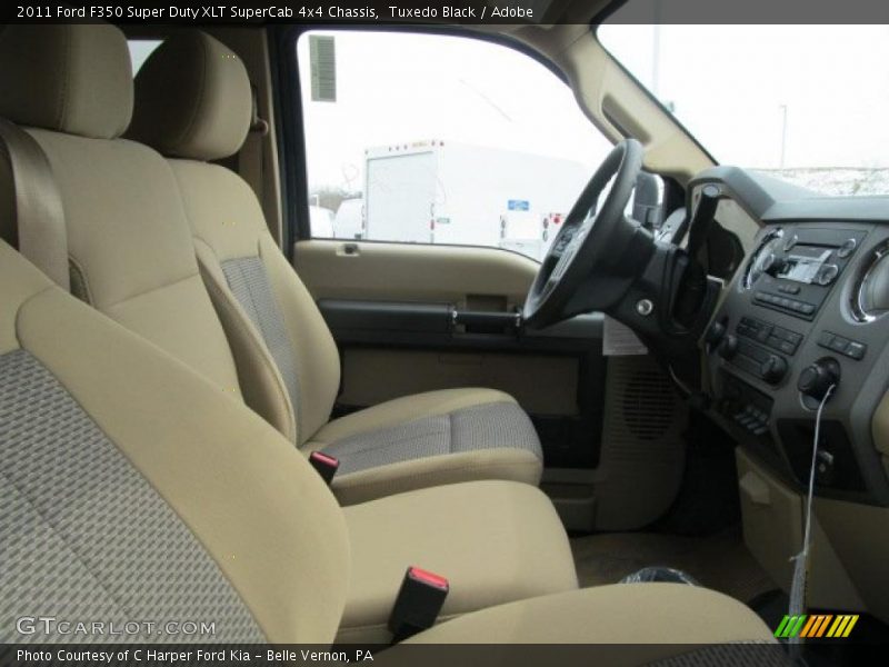  2011 F350 Super Duty XLT SuperCab 4x4 Chassis Adobe Interior