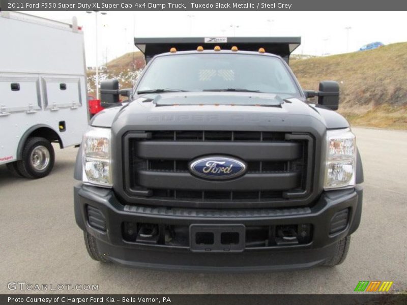 Tuxedo Black Metallic / Steel Grey 2011 Ford F550 Super Duty XL Super Cab 4x4 Dump Truck