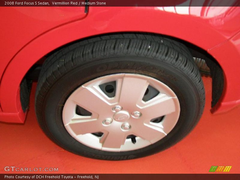 Vermillion Red / Medium Stone 2008 Ford Focus S Sedan