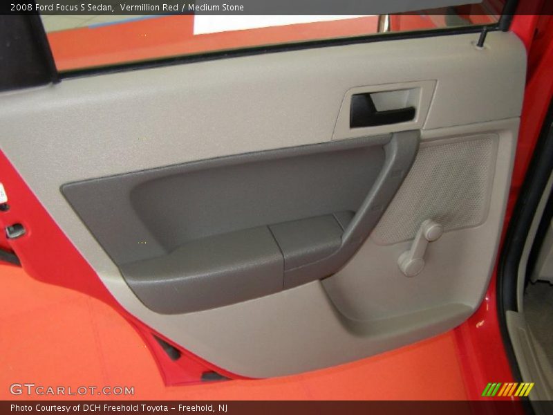Vermillion Red / Medium Stone 2008 Ford Focus S Sedan