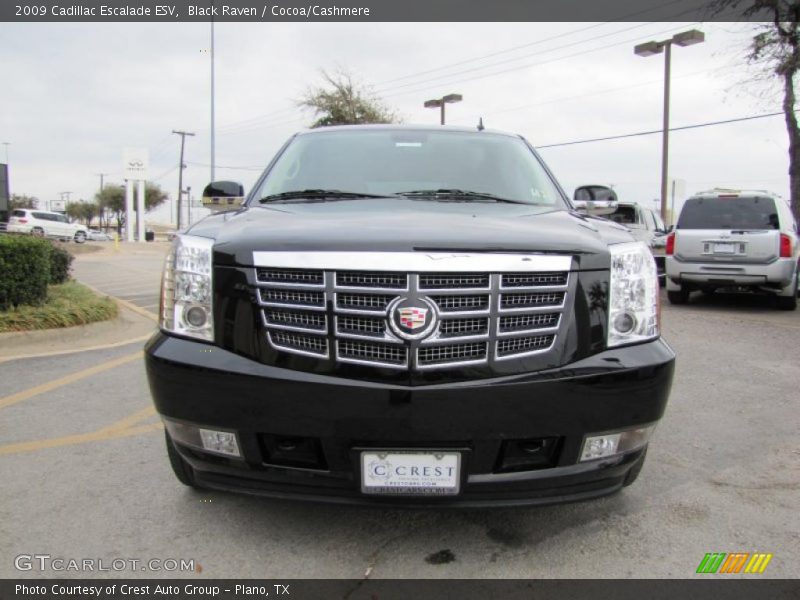 Black Raven / Cocoa/Cashmere 2009 Cadillac Escalade ESV