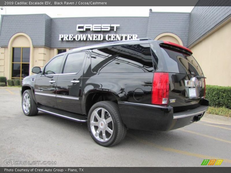 Black Raven / Cocoa/Cashmere 2009 Cadillac Escalade ESV