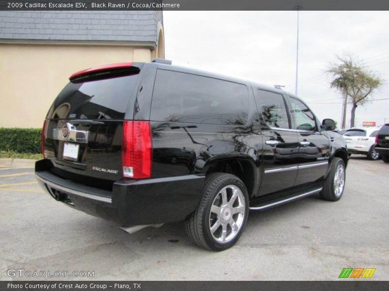 Black Raven / Cocoa/Cashmere 2009 Cadillac Escalade ESV
