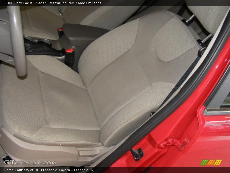 Vermillion Red / Medium Stone 2008 Ford Focus S Sedan