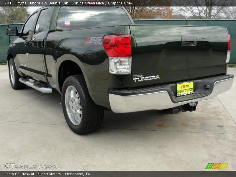 Spruce Green Mica / Graphite Gray 2011 Toyota Tundra TSS Double Cab