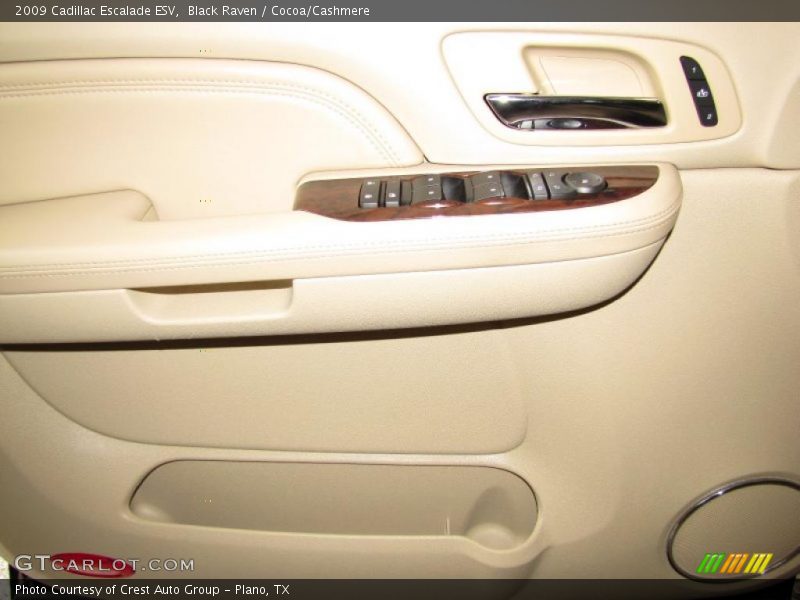 Black Raven / Cocoa/Cashmere 2009 Cadillac Escalade ESV