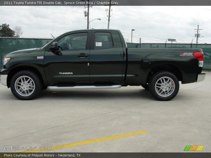 Spruce Green Mica / Graphite Gray 2011 Toyota Tundra TSS Double Cab