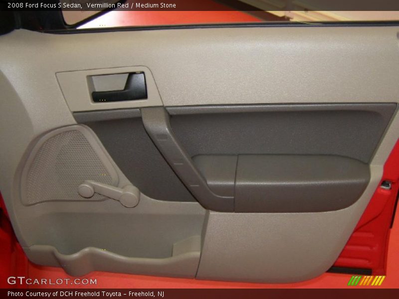 Vermillion Red / Medium Stone 2008 Ford Focus S Sedan