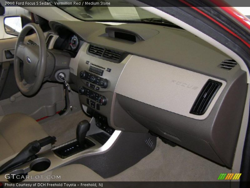 Vermillion Red / Medium Stone 2008 Ford Focus S Sedan