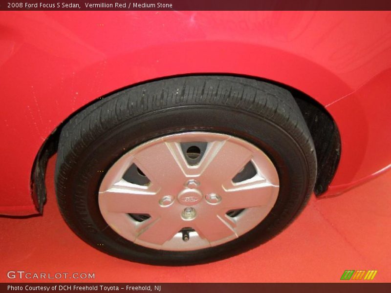 Vermillion Red / Medium Stone 2008 Ford Focus S Sedan