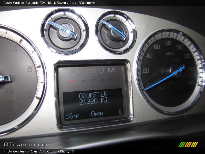 Black Raven / Cocoa/Cashmere 2009 Cadillac Escalade ESV