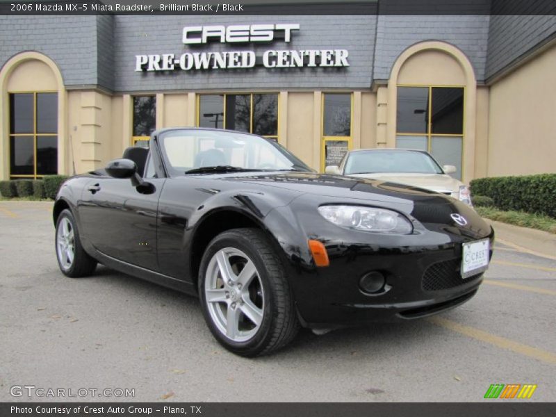 Brilliant Black / Black 2006 Mazda MX-5 Miata Roadster