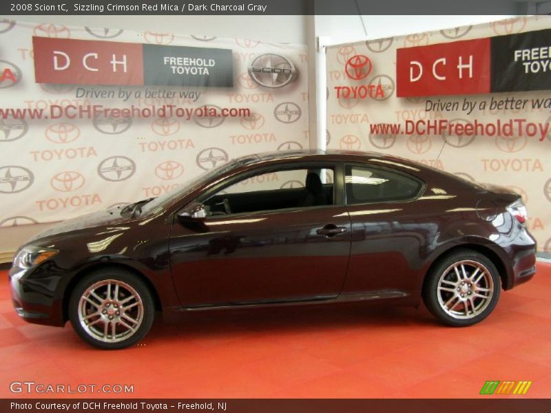 Sizzling Crimson Red Mica / Dark Charcoal Gray 2008 Scion tC
