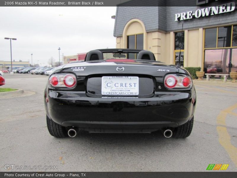 Brilliant Black / Black 2006 Mazda MX-5 Miata Roadster