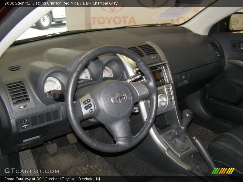 Sizzling Crimson Red Mica / Dark Charcoal Gray 2008 Scion tC