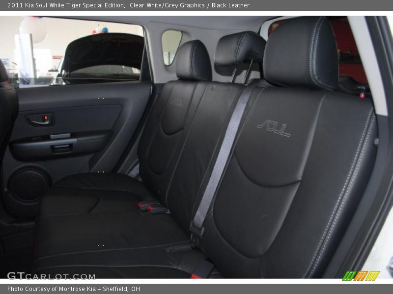 Clear White/Grey Graphics / Black Leather 2011 Kia Soul White Tiger Special Edition