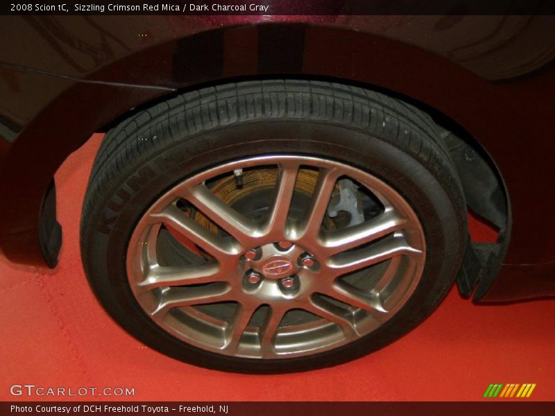Sizzling Crimson Red Mica / Dark Charcoal Gray 2008 Scion tC