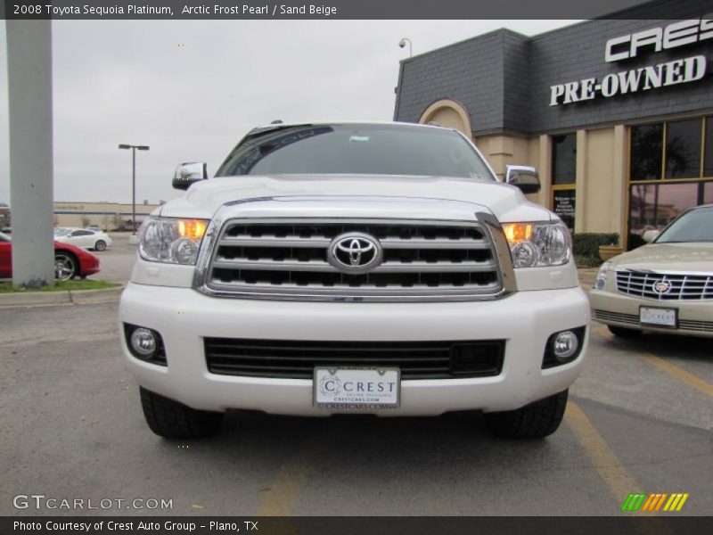 Arctic Frost Pearl / Sand Beige 2008 Toyota Sequoia Platinum