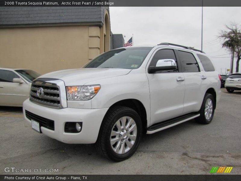 Arctic Frost Pearl / Sand Beige 2008 Toyota Sequoia Platinum