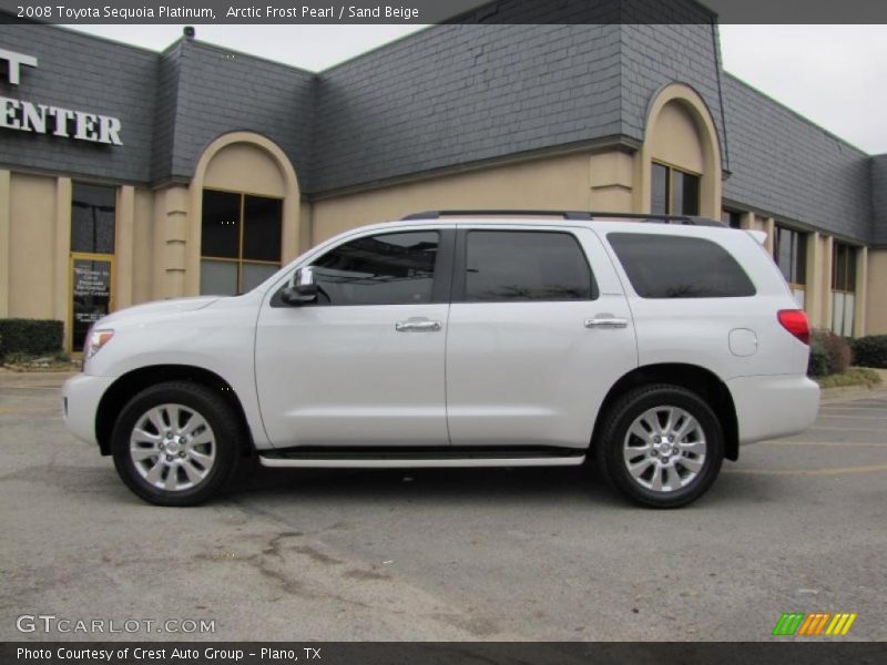Arctic Frost Pearl / Sand Beige 2008 Toyota Sequoia Platinum