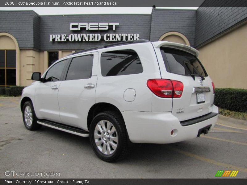 Arctic Frost Pearl / Sand Beige 2008 Toyota Sequoia Platinum