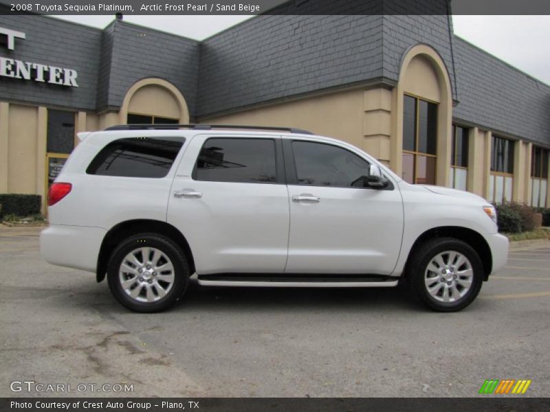Arctic Frost Pearl / Sand Beige 2008 Toyota Sequoia Platinum
