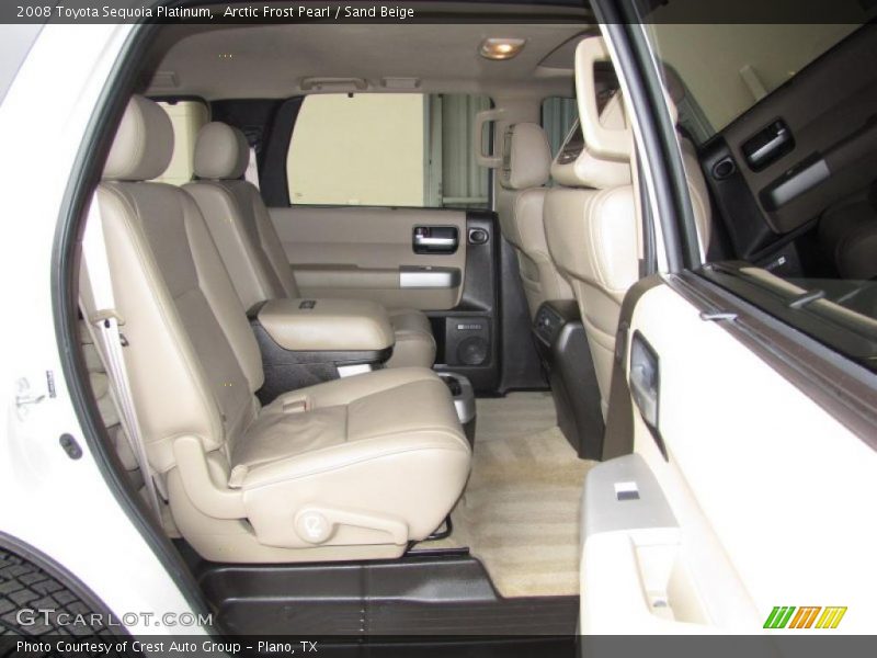 Arctic Frost Pearl / Sand Beige 2008 Toyota Sequoia Platinum