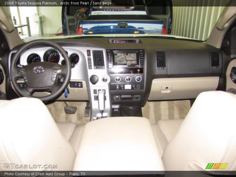Arctic Frost Pearl / Sand Beige 2008 Toyota Sequoia Platinum