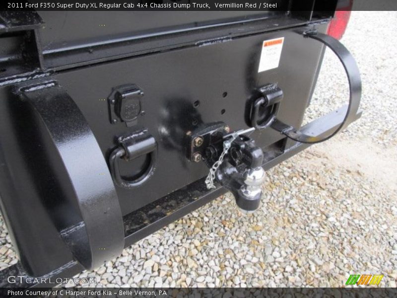 Vermillion Red / Steel 2011 Ford F350 Super Duty XL Regular Cab 4x4 Chassis Dump Truck