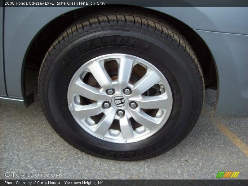 Slate Green Metallic / Gray 2008 Honda Odyssey EX-L