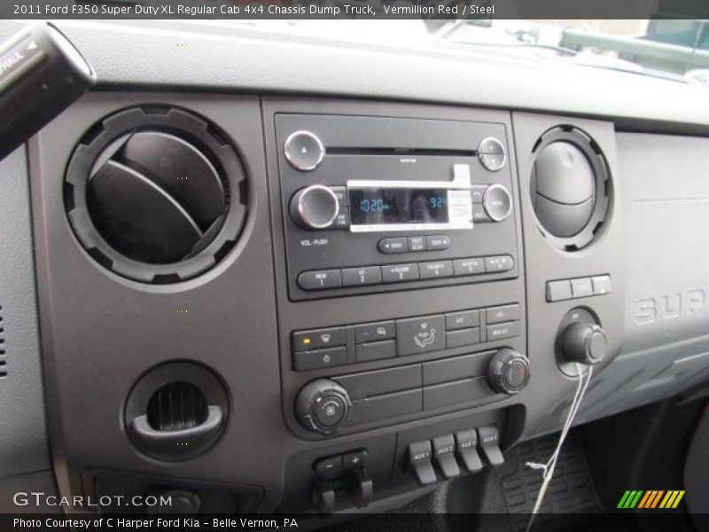 Controls of 2011 F350 Super Duty XL Regular Cab 4x4 Chassis Dump Truck