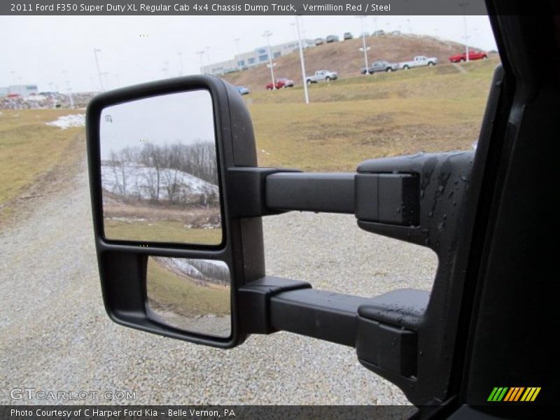 Vermillion Red / Steel 2011 Ford F350 Super Duty XL Regular Cab 4x4 Chassis Dump Truck