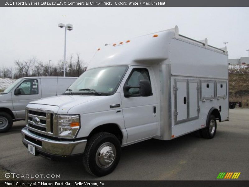 Oxford White / Medium Flint 2011 Ford E Series Cutaway E350 Commercial Utility Truck