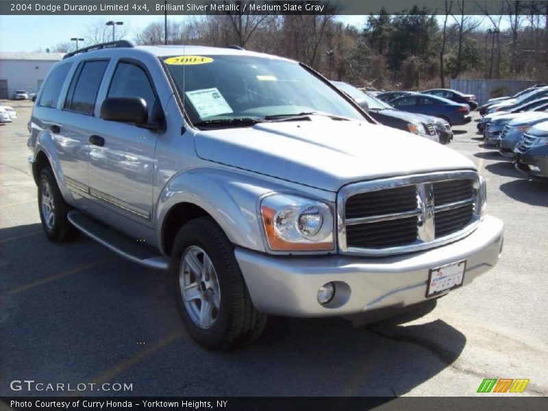 Brilliant Silver Metallic / Medium Slate Gray 2004 Dodge Durango Limited 4x4