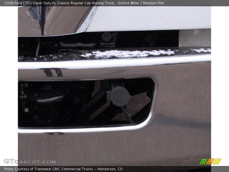 Oxford White / Medium Flint 2008 Ford F750 Super Duty XL Chassis Regular Cab Moving Truck