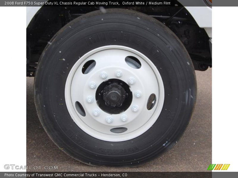 Oxford White / Medium Flint 2008 Ford F750 Super Duty XL Chassis Regular Cab Moving Truck