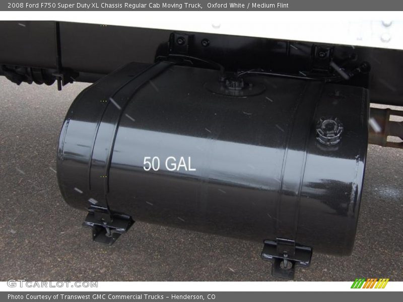 Oxford White / Medium Flint 2008 Ford F750 Super Duty XL Chassis Regular Cab Moving Truck