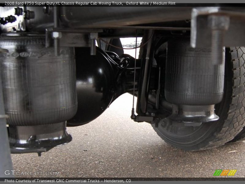 Oxford White / Medium Flint 2008 Ford F750 Super Duty XL Chassis Regular Cab Moving Truck