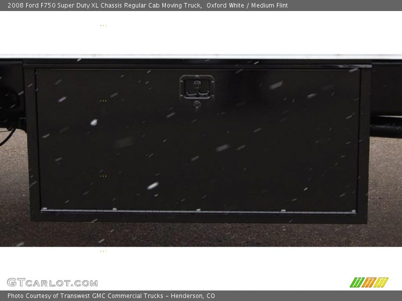 Oxford White / Medium Flint 2008 Ford F750 Super Duty XL Chassis Regular Cab Moving Truck