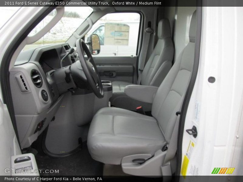  2011 E Series Cutaway E350 Commercial Utility Truck Medium Flint Interior