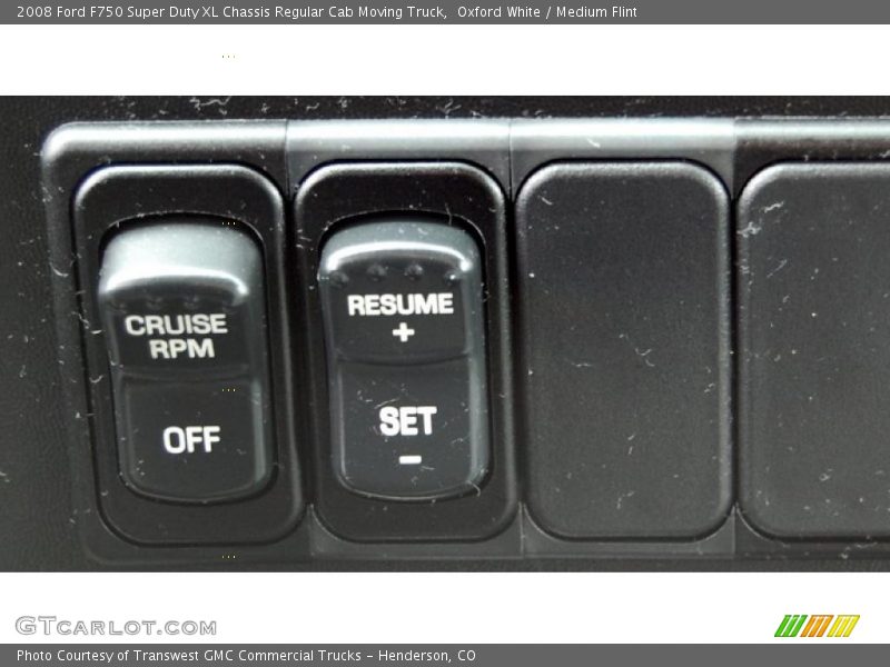 Controls of 2008 F750 Super Duty XL Chassis Regular Cab Moving Truck